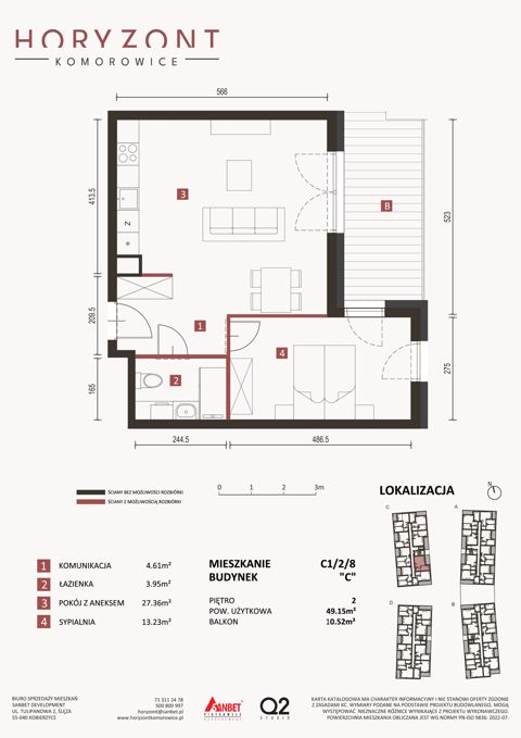 Plan 2 pok. 49m²