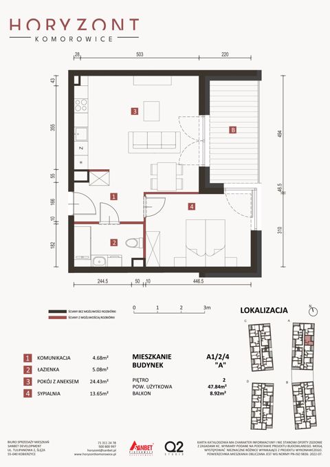 Plan 2 pok. 48m²