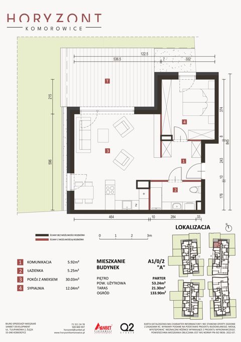 Plan 3 pok. 53m²