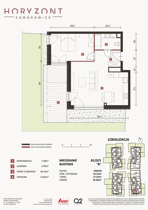 Plan 2 pok. 54m²