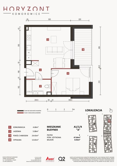 Plan 2 pok. 48m²