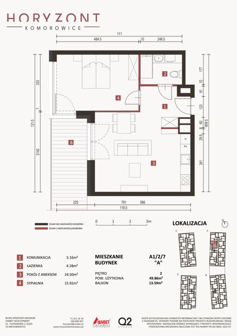Plan 2 pok. 50m²