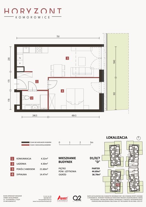 Plan 2 pok. 45m²