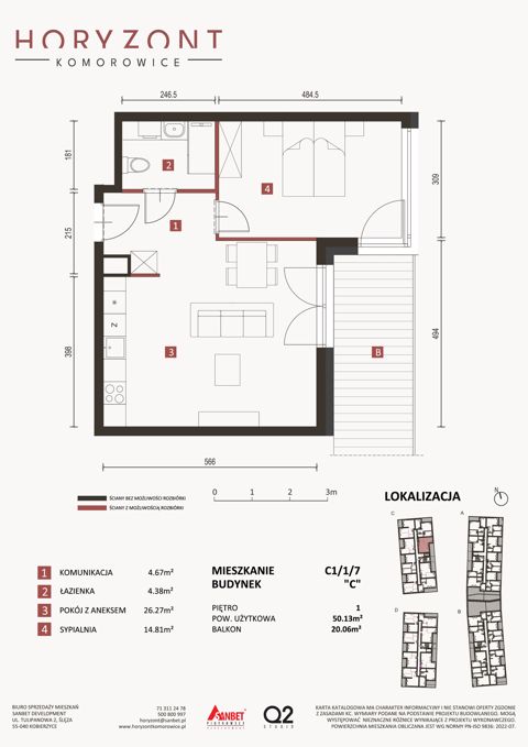 Plan 2 pok. 50m²