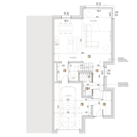 Plan 0 pok. 160m²