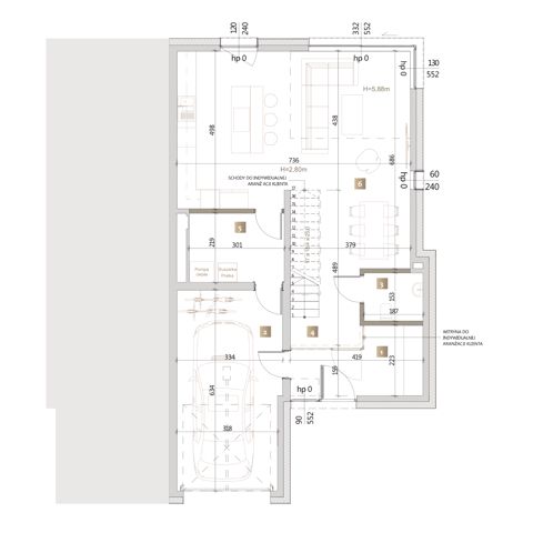Plan 0 pok. 157m²