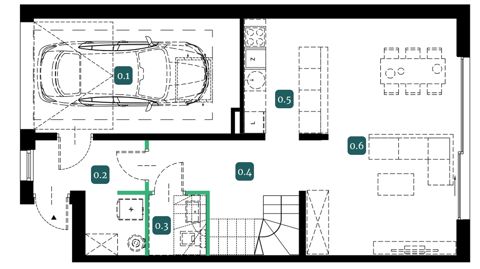 Plan 5 pok. 135m²