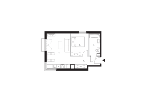 Plan 2 pok. 42m²