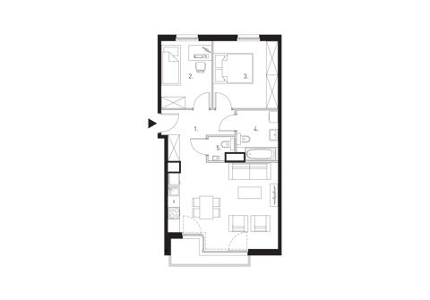 Plan 3 pok. 60m²