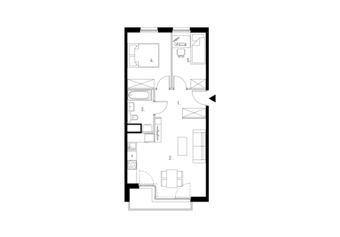 Plan 3 pok. 53m²