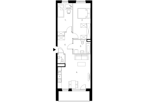 Plan 3 pok. 65m²