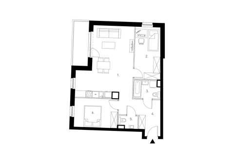 Plan 3 pok. 66m²