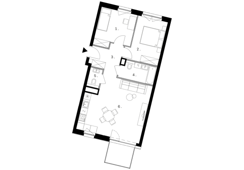 Plan 3 pok. 63m²