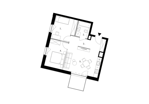 Plan 3 pok. 53m²