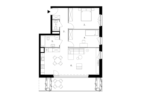 Plan 3 pok. 81m²
