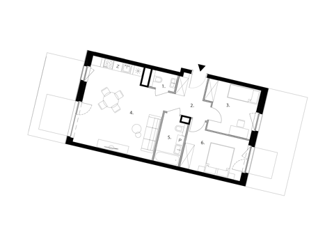 Plan 3 pok. 62m²