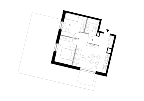 Plan 3 pok. 53m²