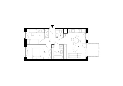 Plan 3 pok. 52m²