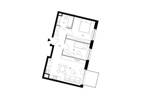 Plan 3 pok. 55m²