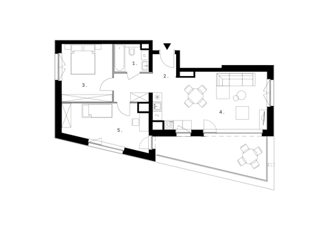 Plan 3 pok. 65m²