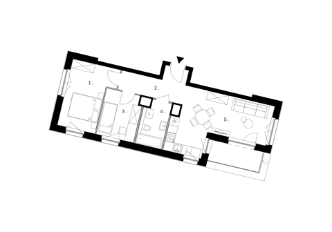 Plan 3 pok. 52m²