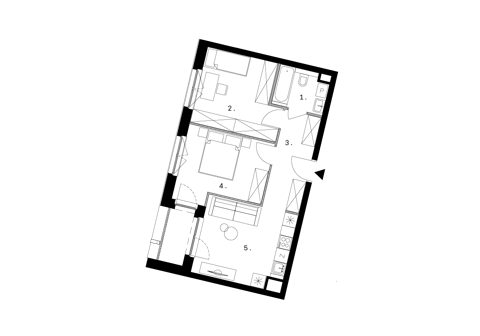Plan 3 pok. 51m²