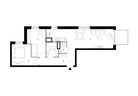 Plan 3 pok. 66m²