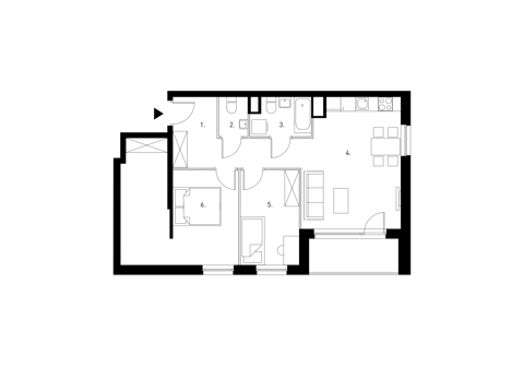 Plan 3 pok. 67m²