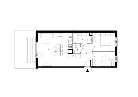 Plan 3 pok. 61m²