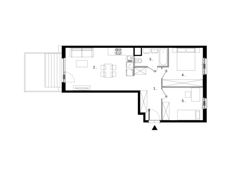 Plan 3 pok. 59m²
