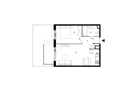 Plan 2 pok. 41m²