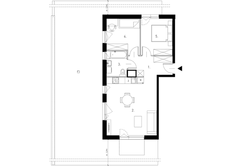 Plan 3 pok. 60m²