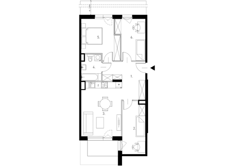 Plan 4 pok. 69m²