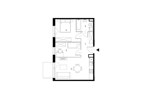 Plan 3 pok. 51m²