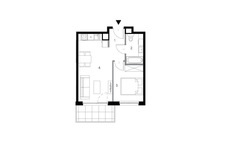 Plan 2 pok. 38m²