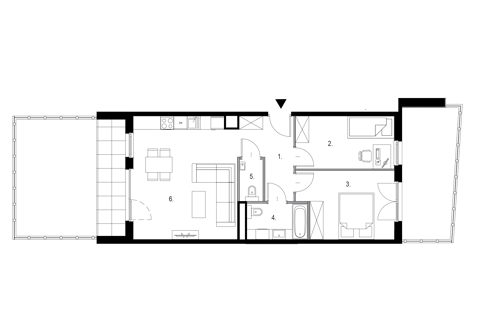 Plan 3 pok. 63m²