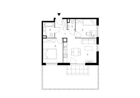 Plan 3 pok. 53m²