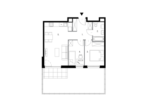 Plan 3 pok. 54m²