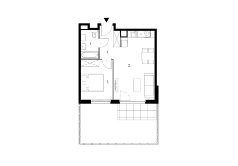 Plan 2 pok. 42m²
