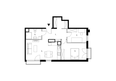 Plan 3 pok. 67m²
