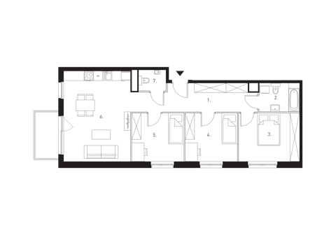Plan 4 pok. 79m²