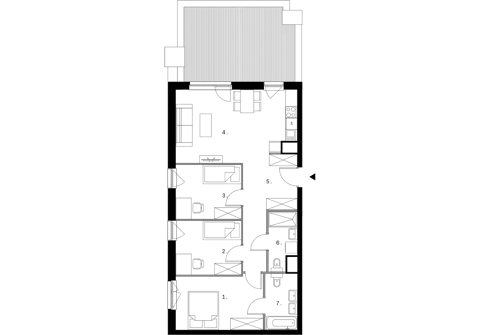 Plan 4 pok. 76m²