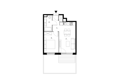 Plan 2 pok. 35m²