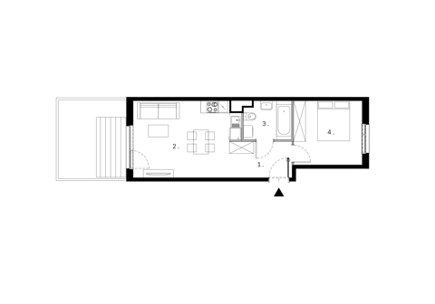 Plan 2 pok. 40m²