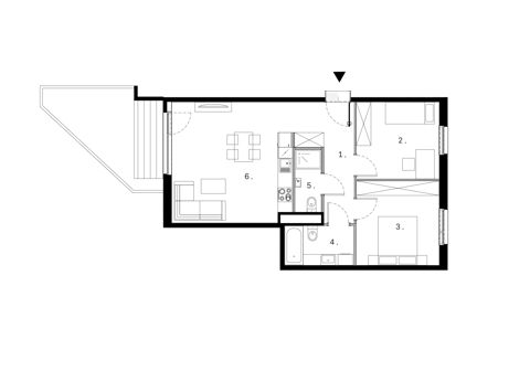 Plan 3 pok. 63m²