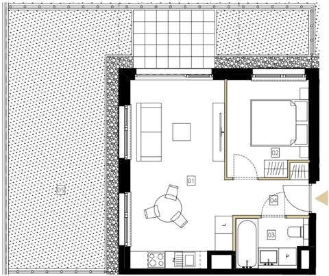 Plan 2 pok. 38m²