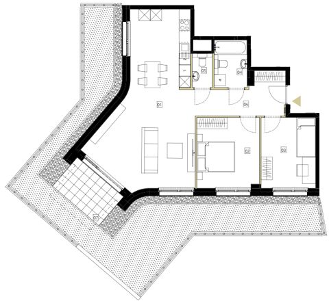Plan 3 pok. 76m²