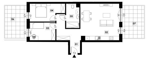Plan 3 pok. 66m²