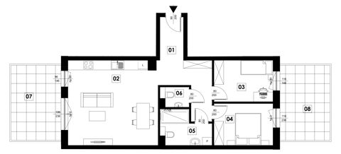 Plan 3 pok. 67m²
