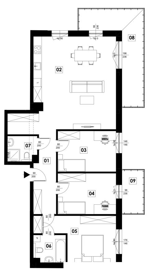 Plan 4 pok. 99m²